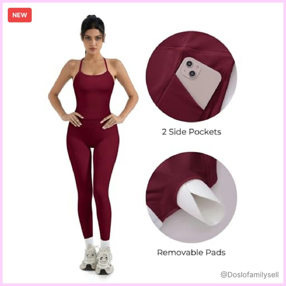 Compression Workout Set Tummy Control Leggings Ha… - image 3